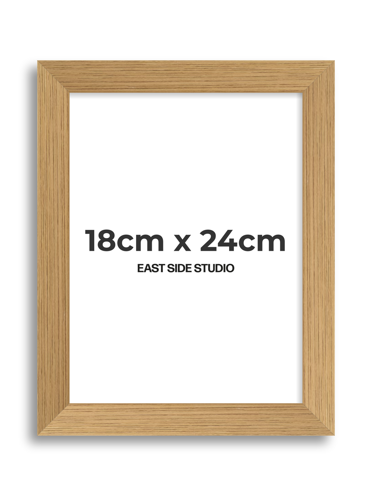 Oak Foil 18cm x 24cm picture frame