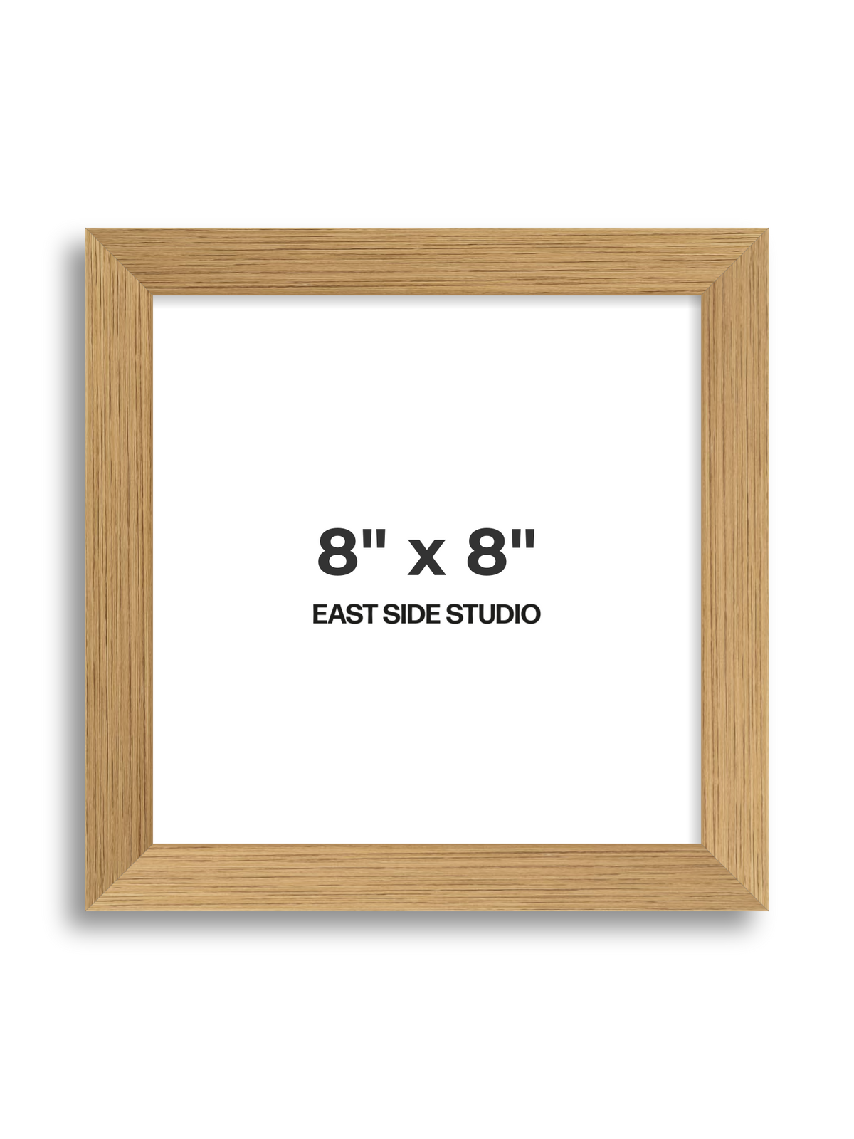 Oak Foil 8" x 8" picture frame