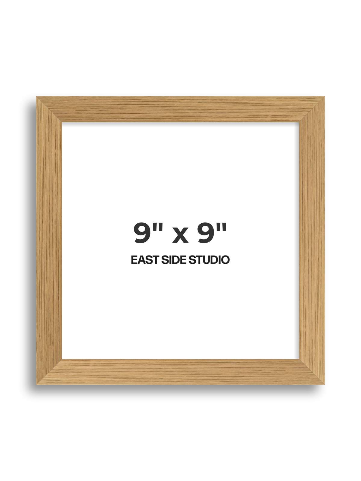 Oak Foil 9" x 9" picture frame