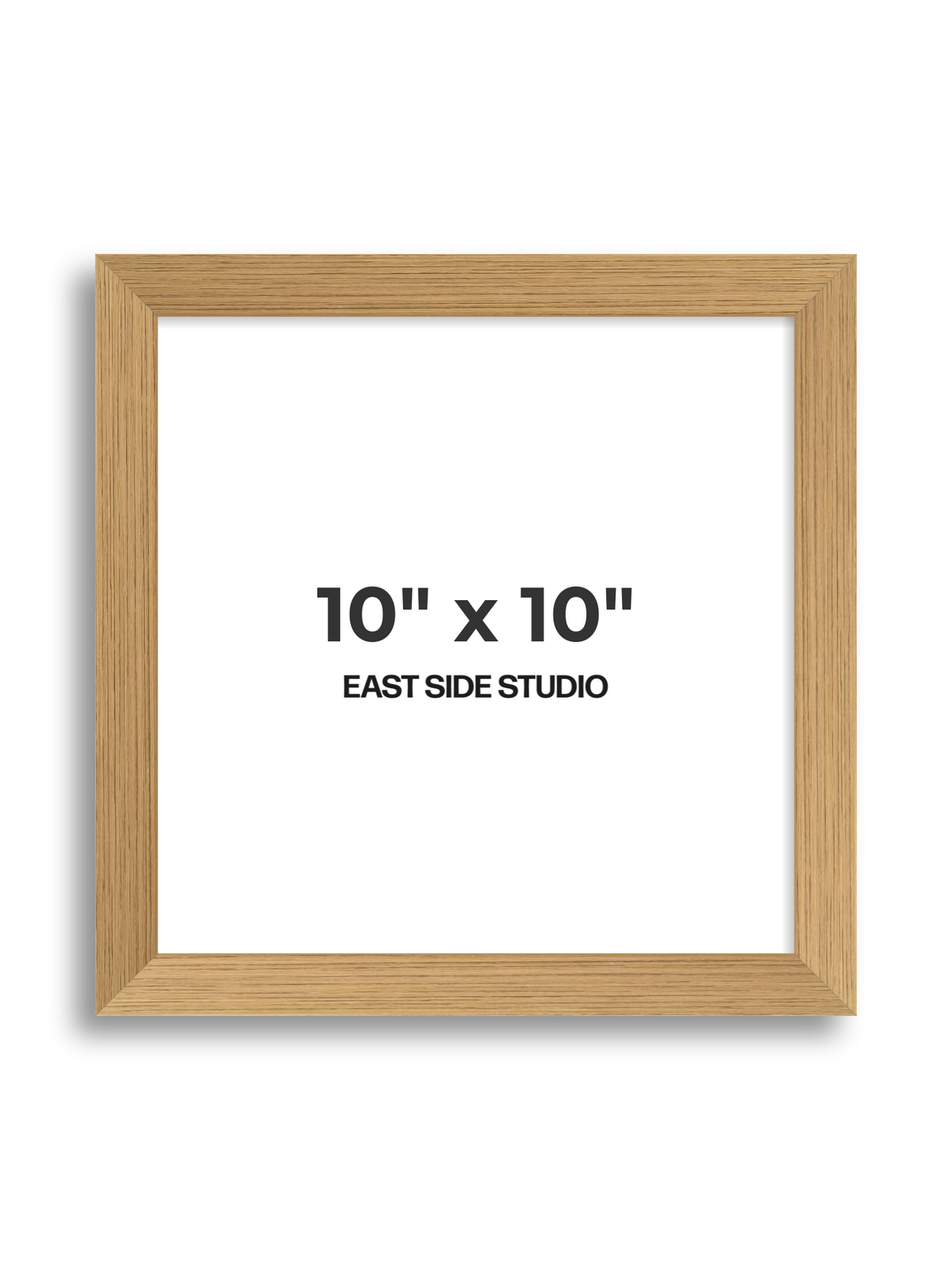 Oak Foil 10" x 10" picture frame