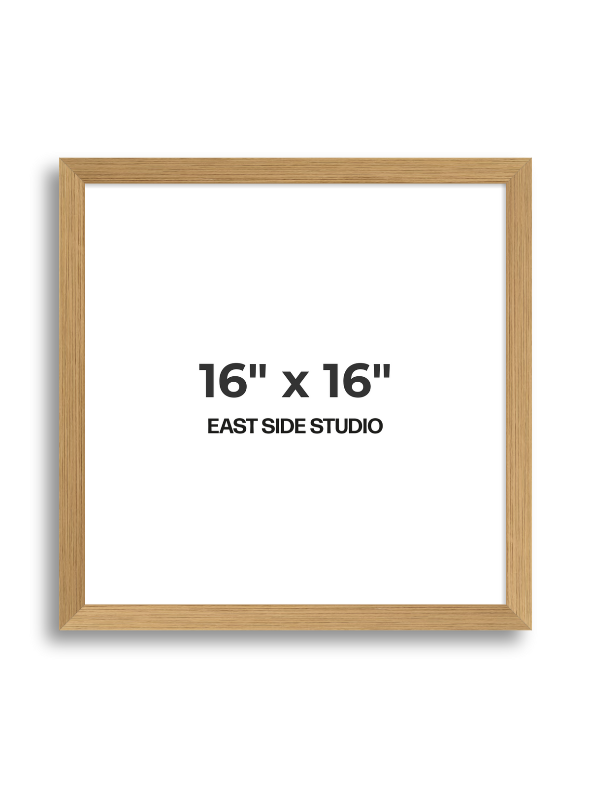 Oak Foil 16" x 16" picture frame
