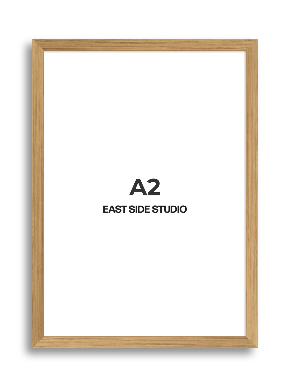 Oak Foil A2 picture frame