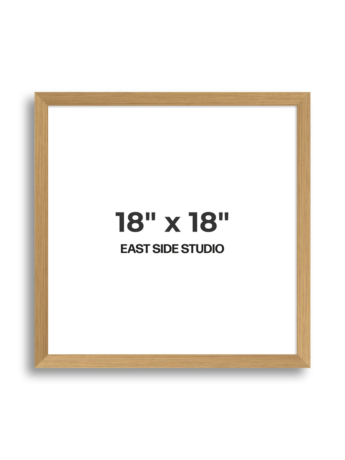Oak Foil 18" x 18" picture frame