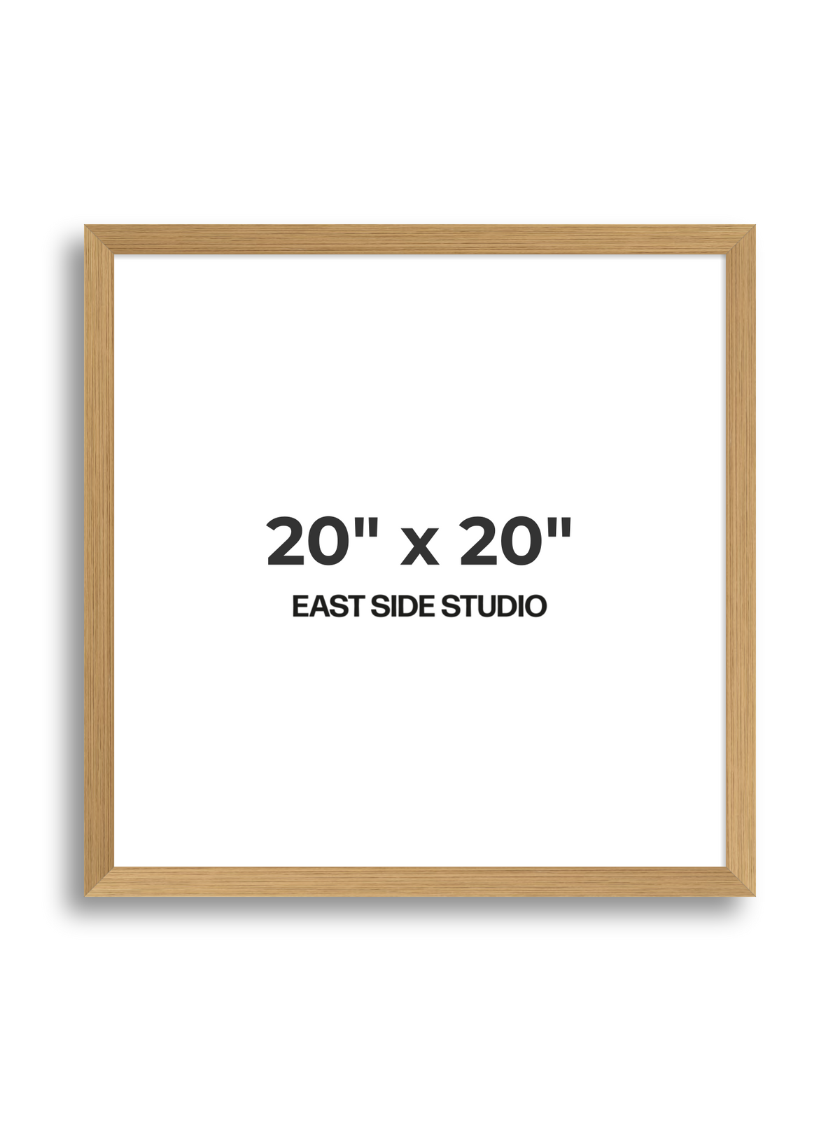 Oak Foil 20" x 20" picture frame