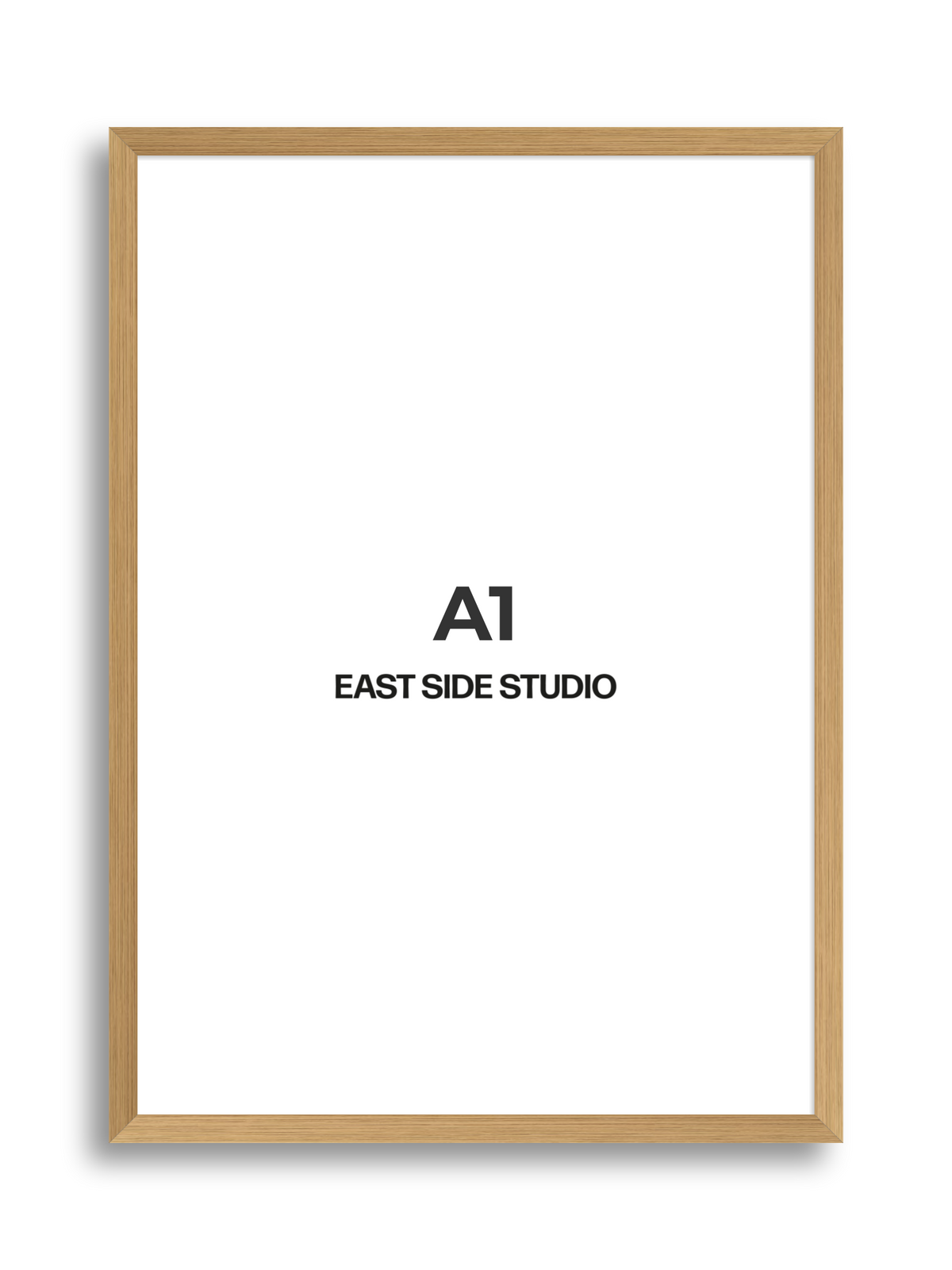 Oak Foil A1 picture frame