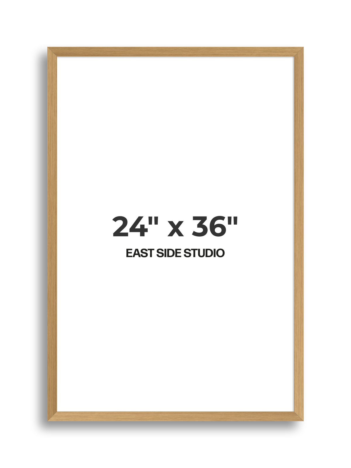 Oak Foil 24" x 36" picture frame