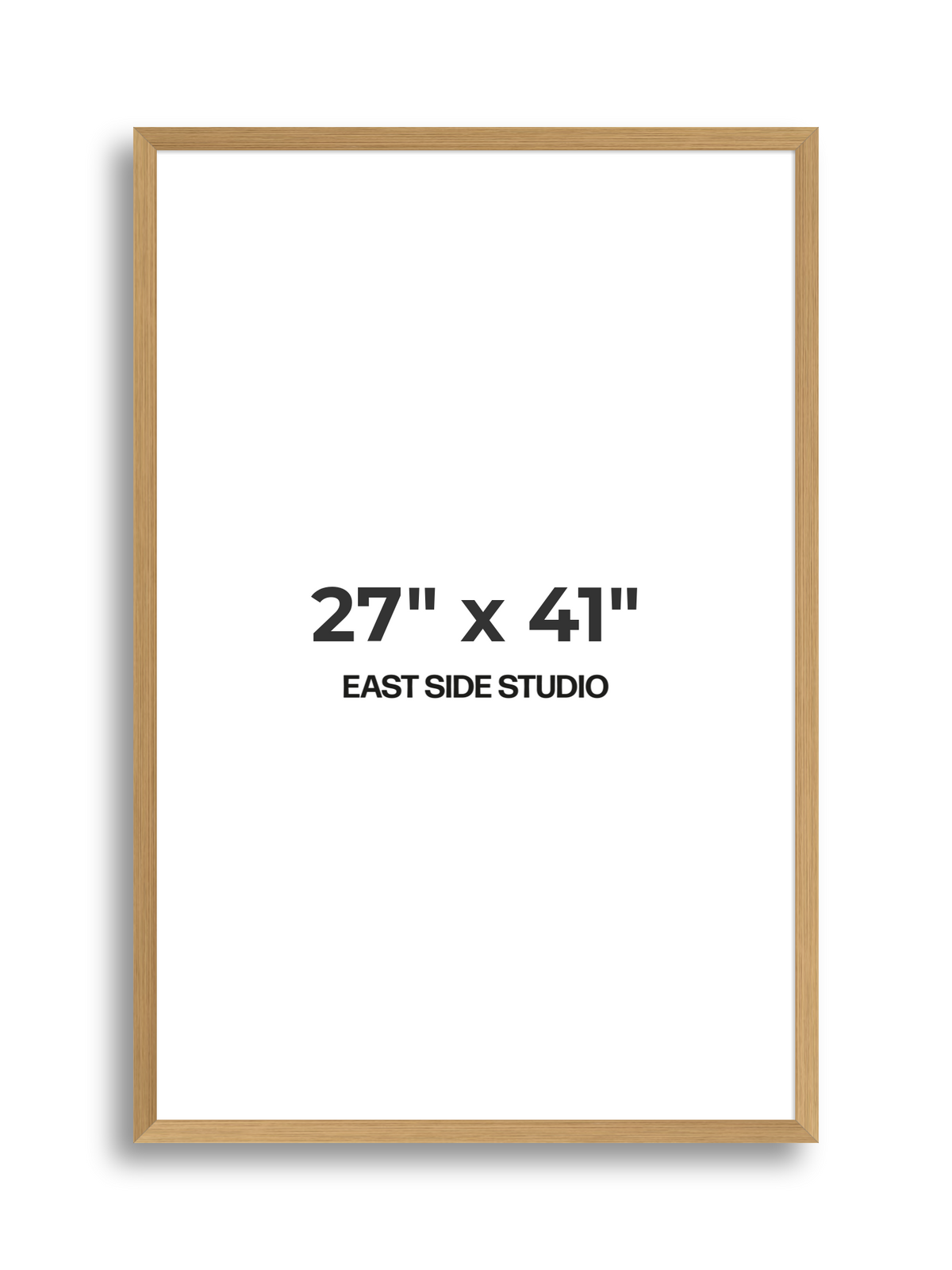 Oak Foil 27" x 41" picture frame