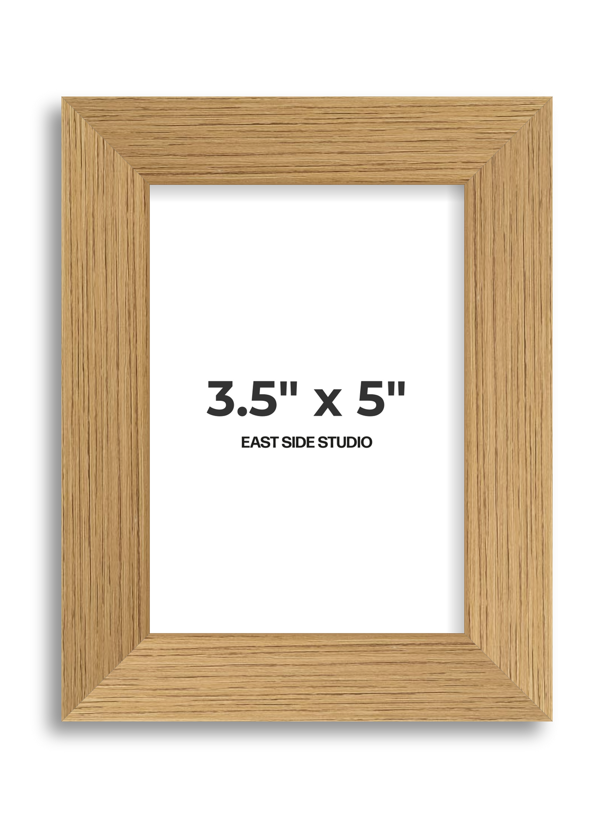 Oak Foil 3.5" x 5" picture frame