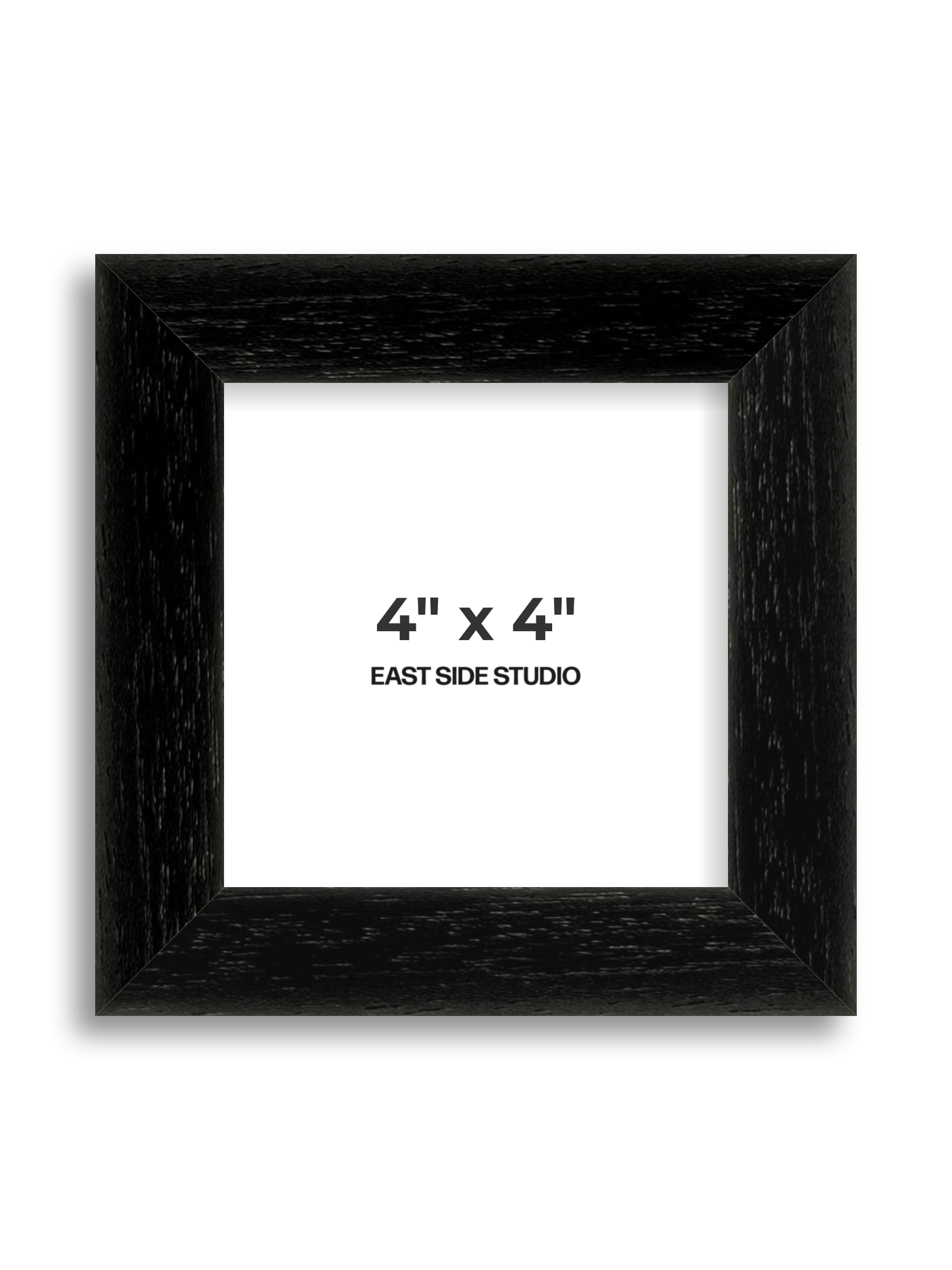 Black Grain 4" x 4" picture frame