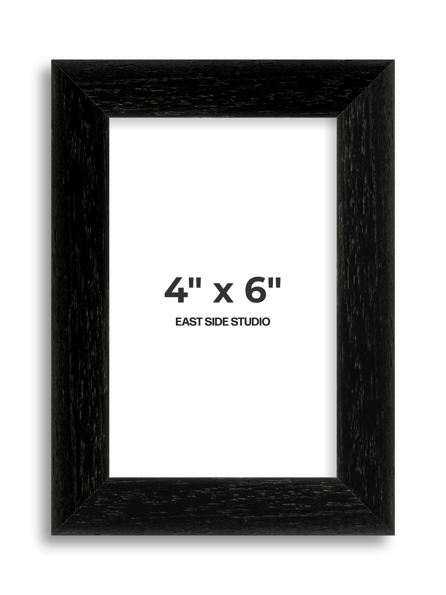Black Grain 4" x 6" picture frame