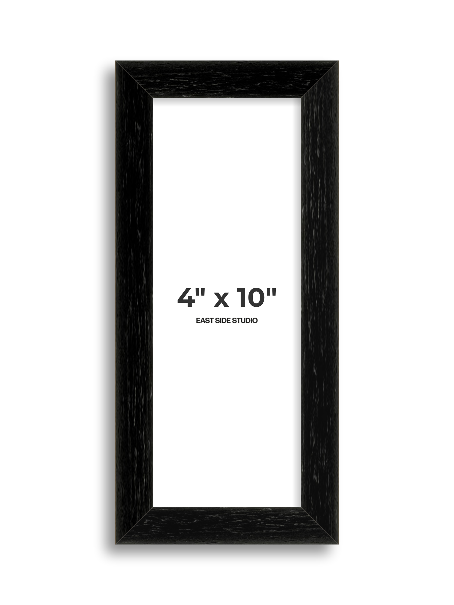 Black Grain 4" x 10" picture frame