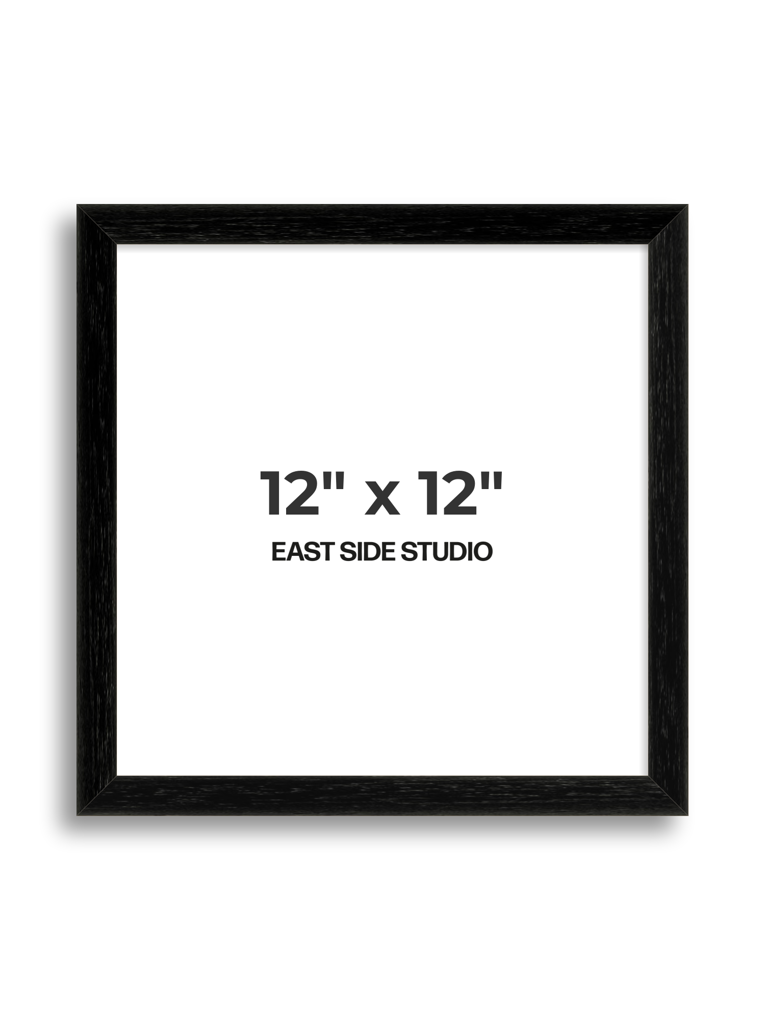 Black Grain 12" x 12" picture frame