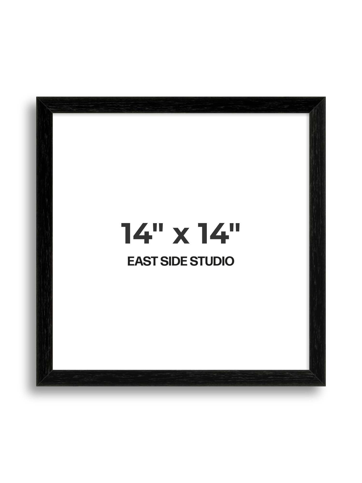 Black Grain 14" x 14" picture frame