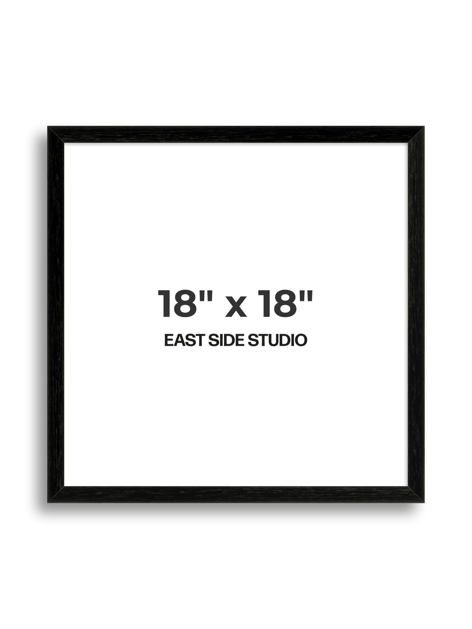 Black Grain 18" x 18" picture frame