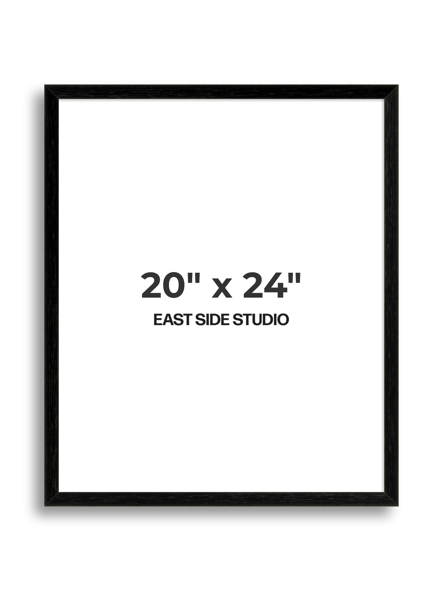 Black Grain 20" x 24" picture frame