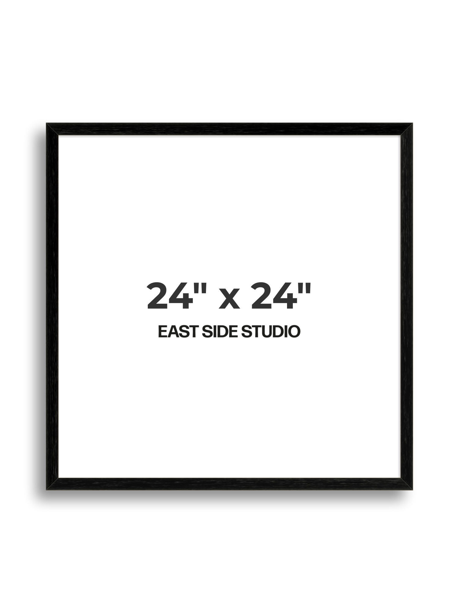 Black Grain 24" x 24" picture frame