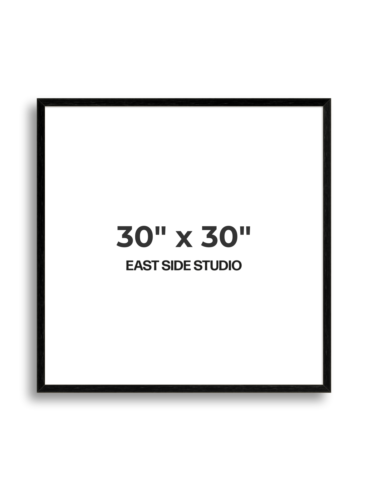 Black Grain 30" x 30" picture frame