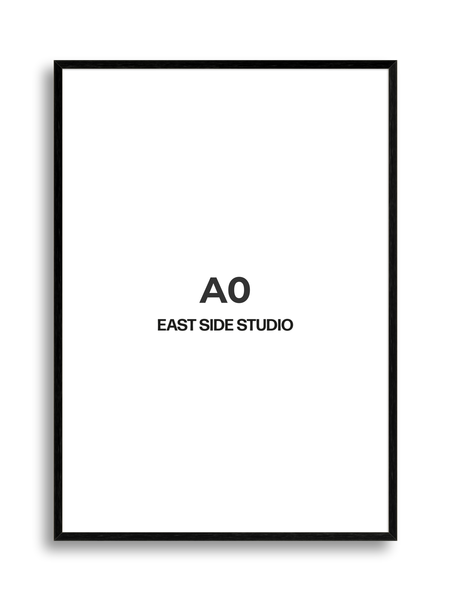Black Grain A0 picture frame