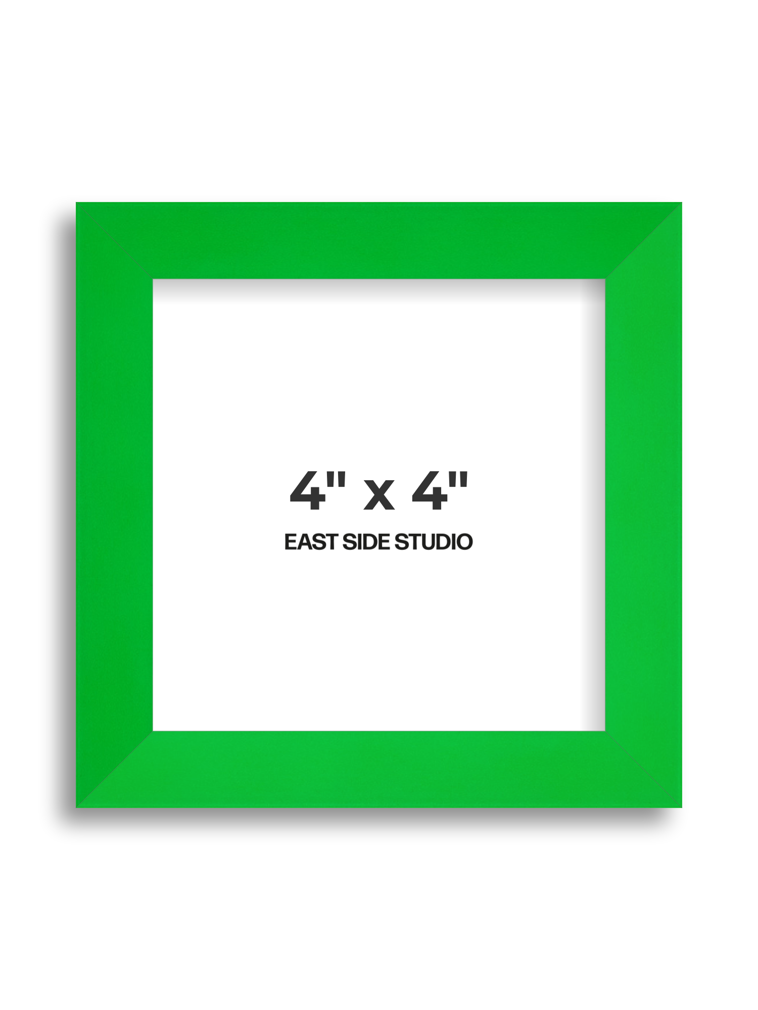 Neon Green 4" x 4" picture frame