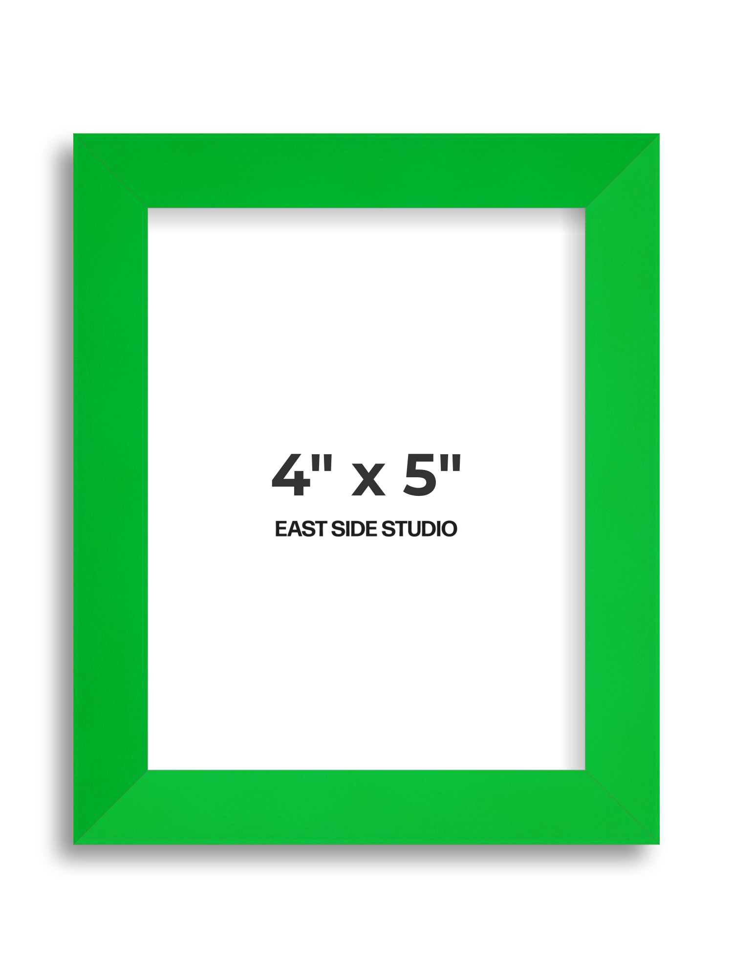Neon Green 4" x 5" picture frame