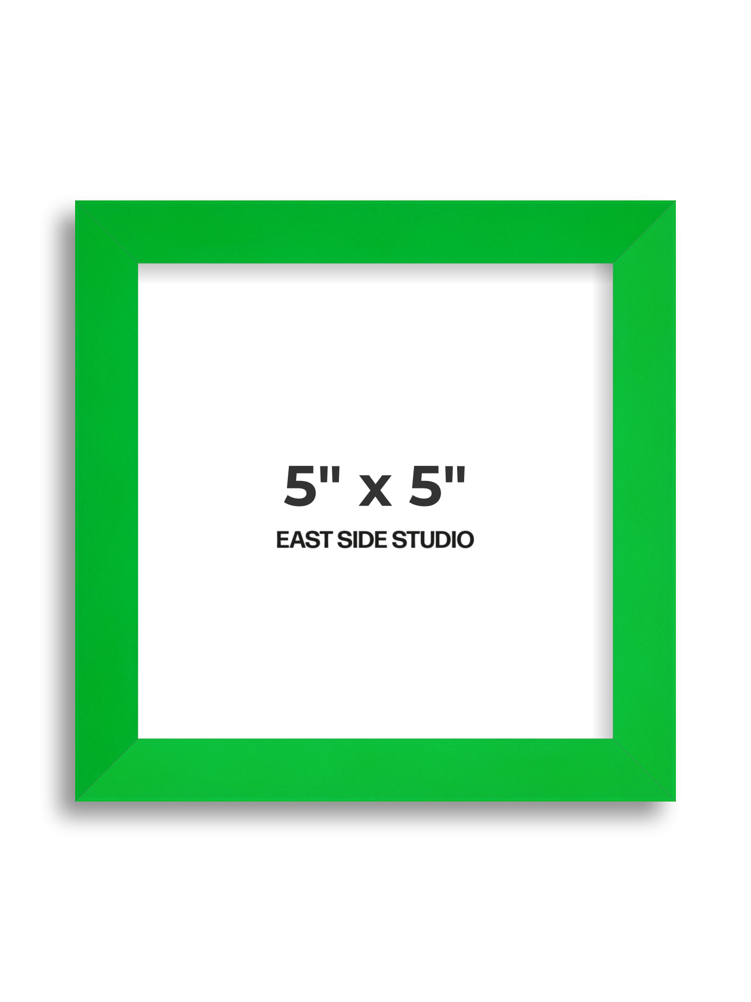 Neon Green 5" x 5" picture frame