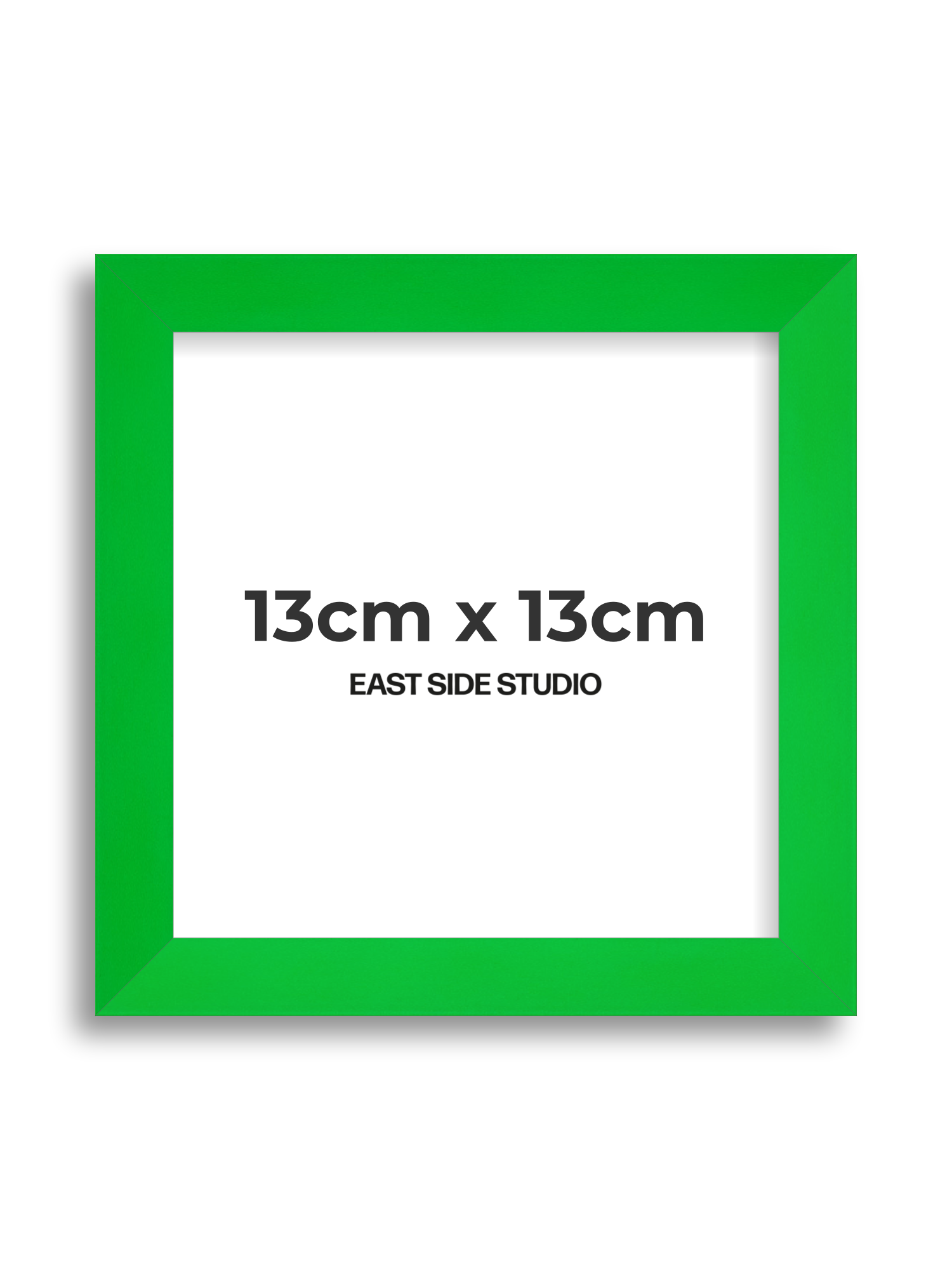 Neon Green 13cm x 13cm picture frame