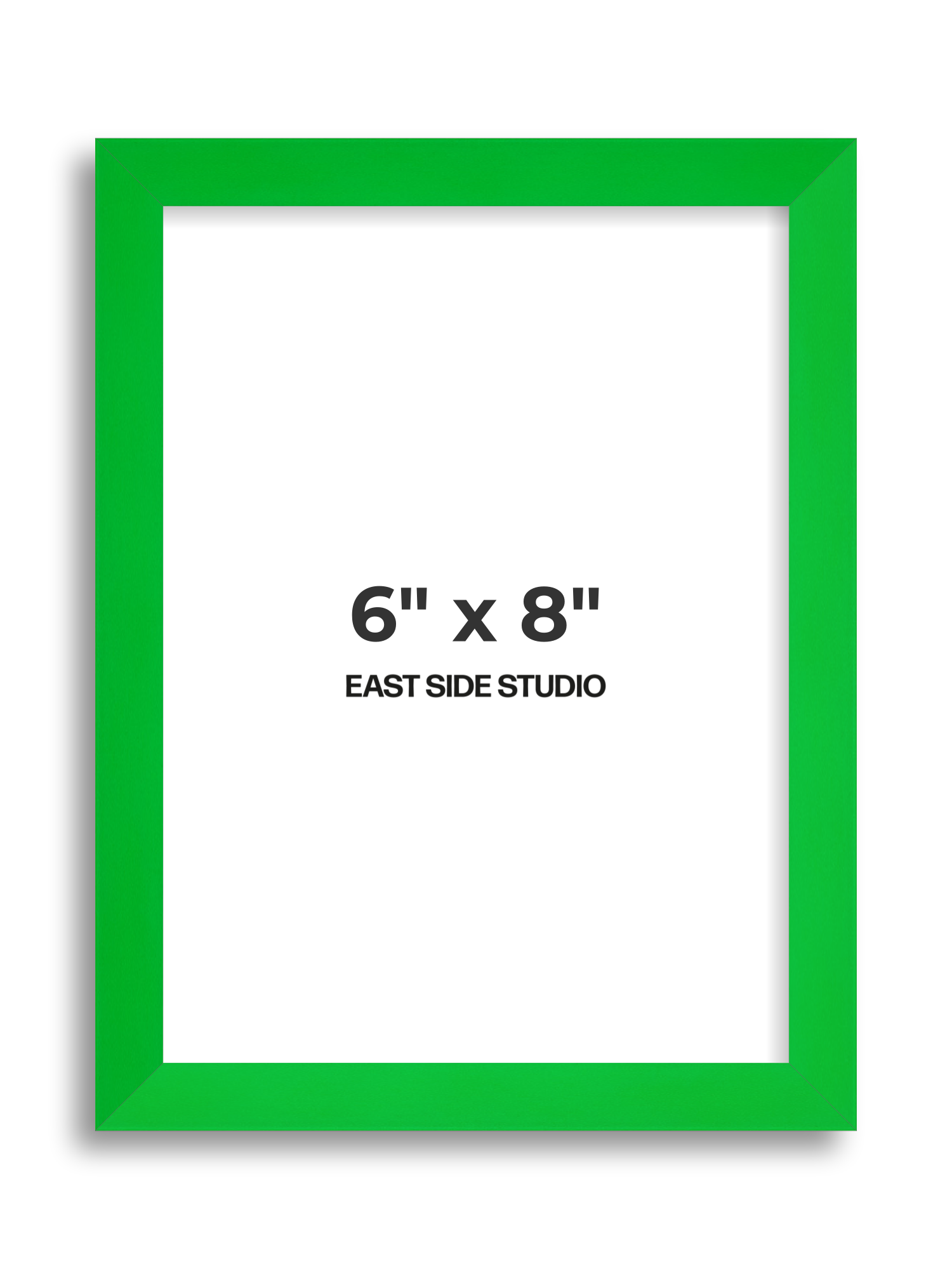Neon Green 6" x 8" picture frame