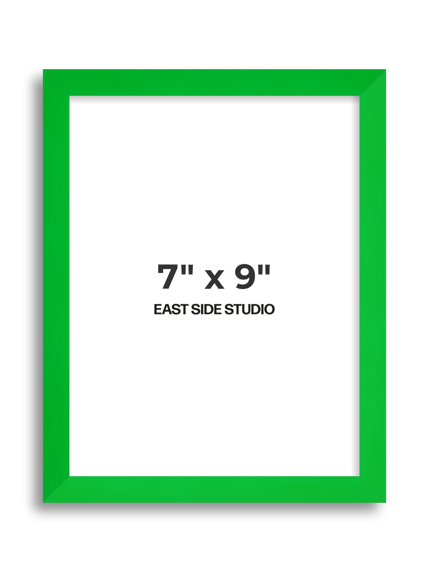 Neon Green 7" x 9" picture frame