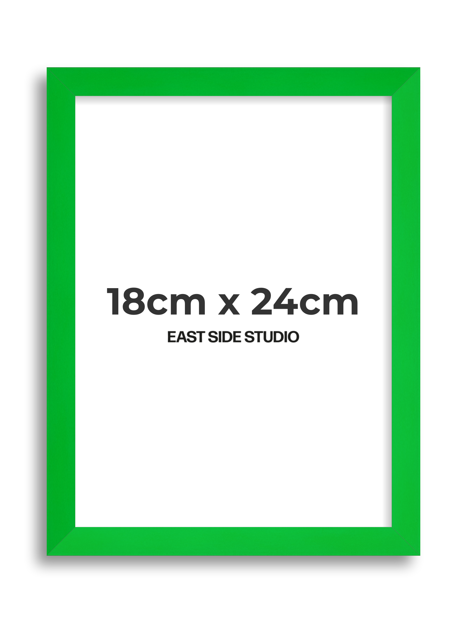 Neon Green 18cm x 24cm picture frame