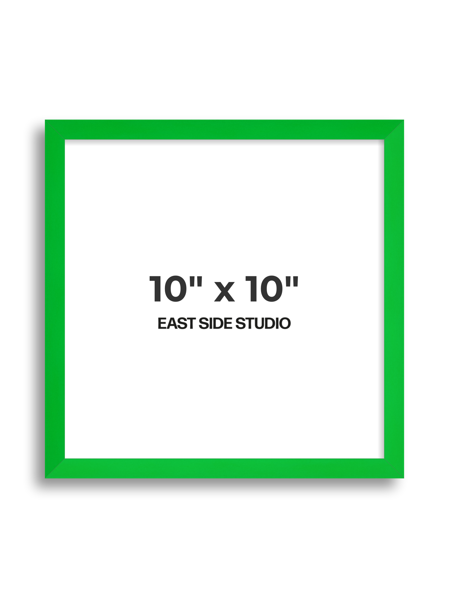 Neon Green 10" x 10" picture frame