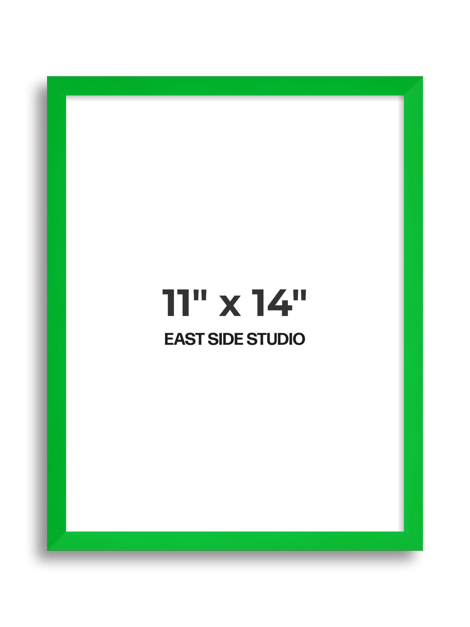 Neon Green 11" x 14" picture frame