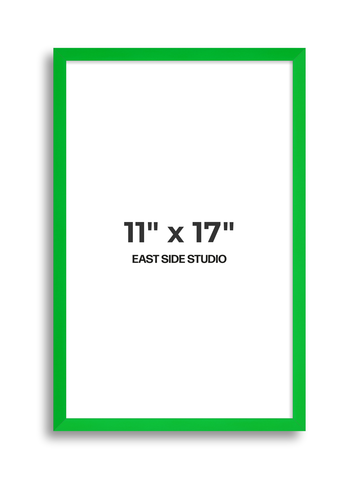 Neon Green 11" x 17" picture frame