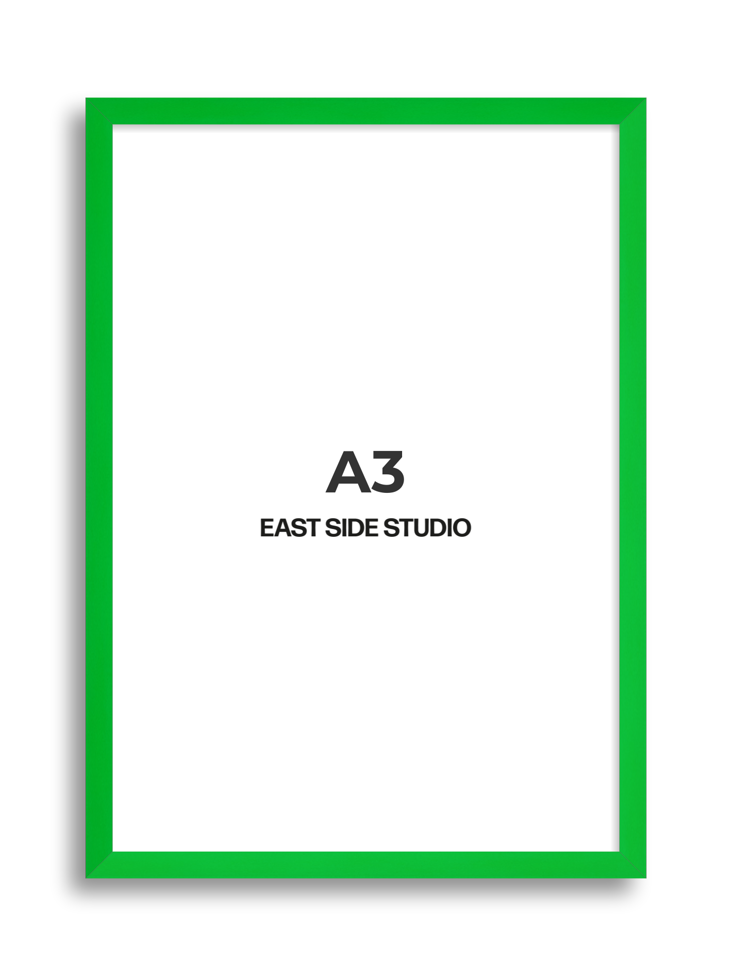 Neon Green A3 picture frame