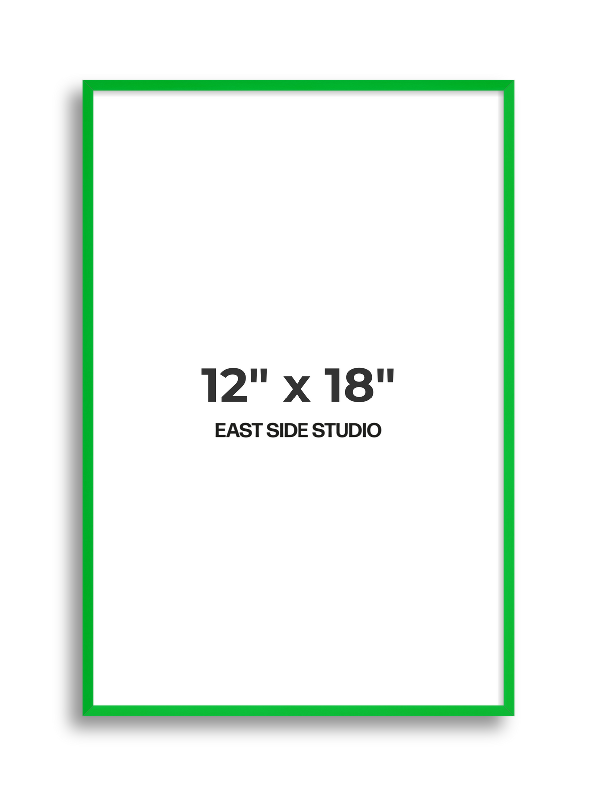 Neon Green 12" x 18" picture frame