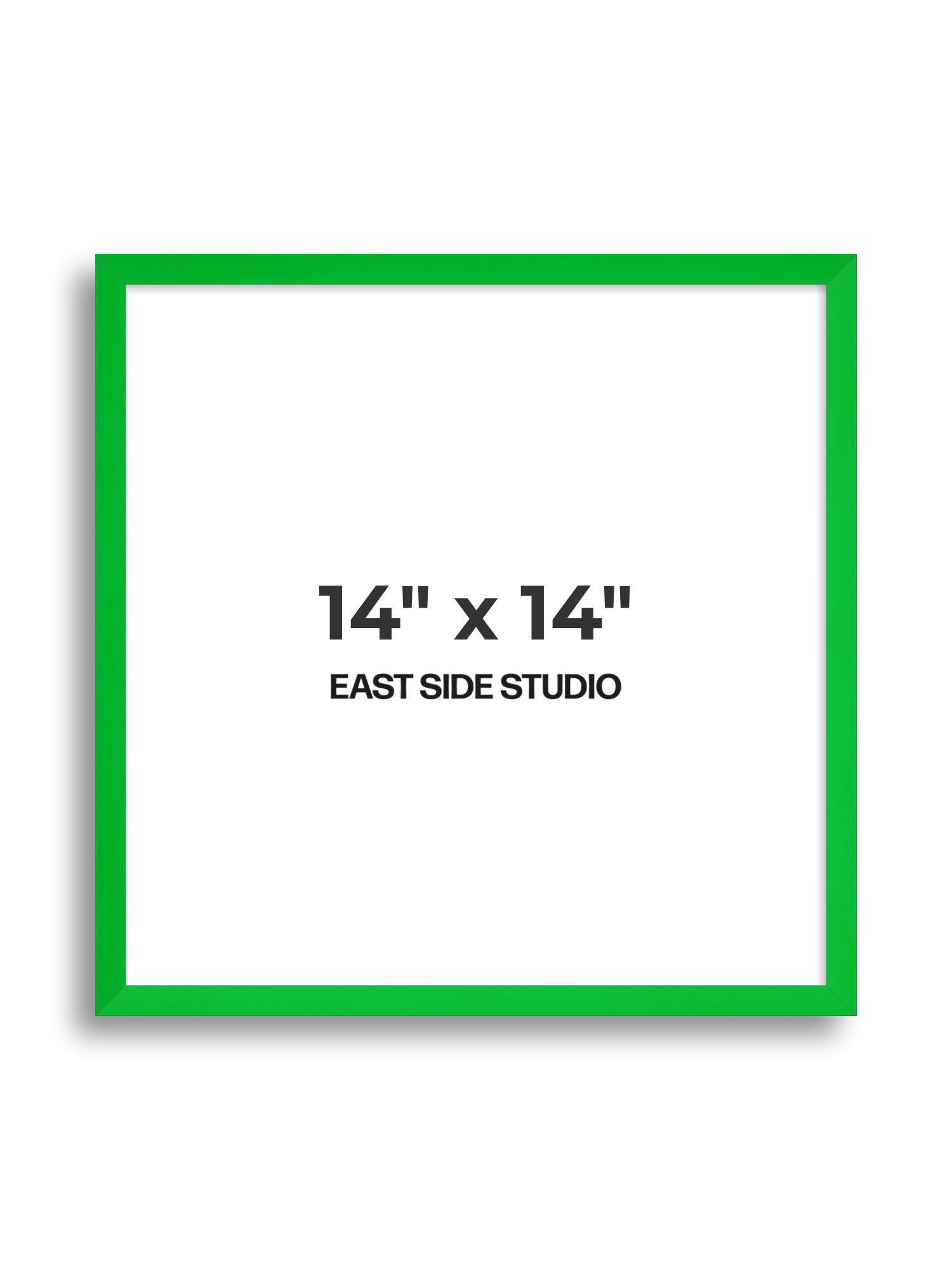Neon Green 14" x 14" picture frame