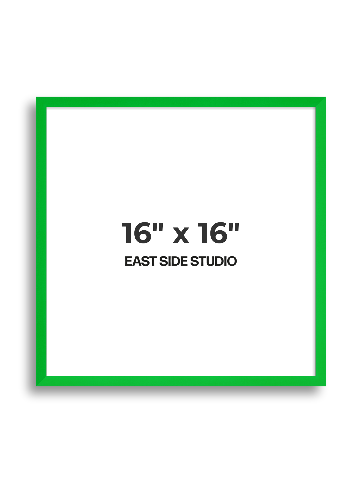 Neon Green 16" x 16" picture frame
