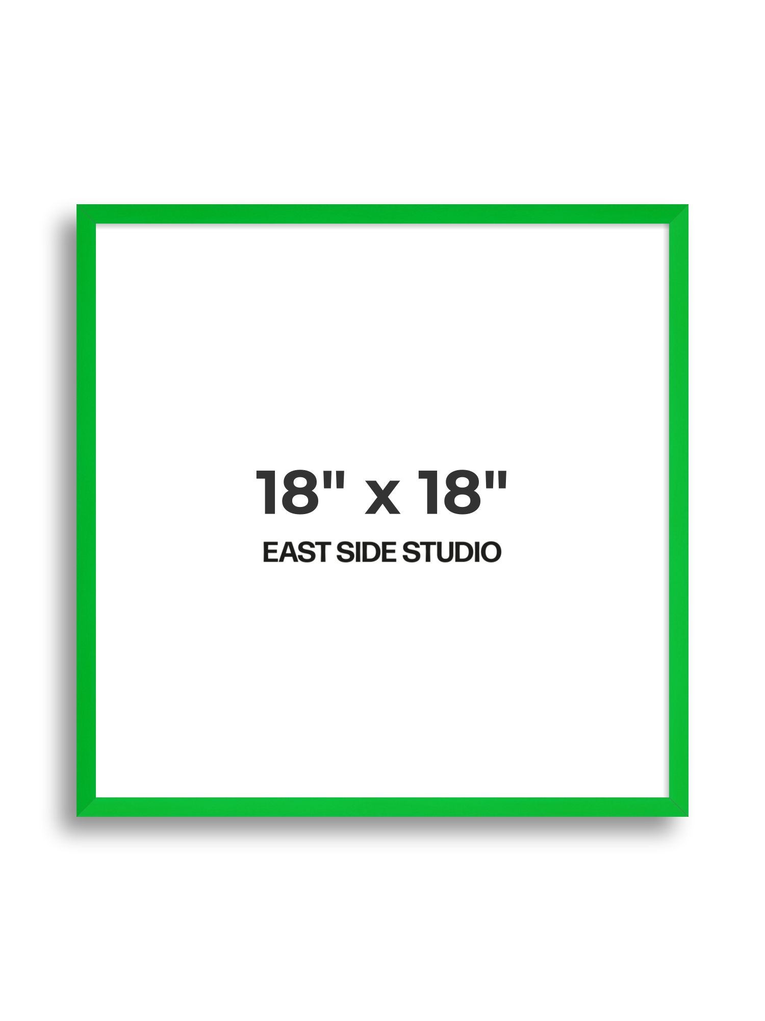Neon Green 18" x 18" picture frame