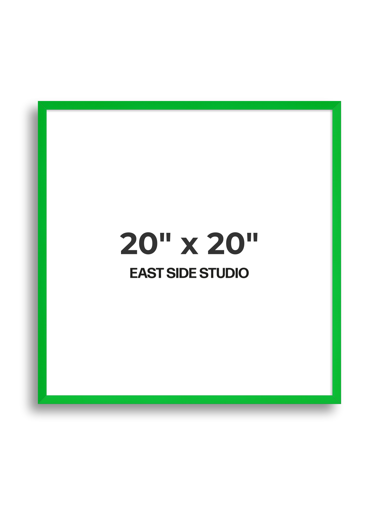 Neon Green 20" x 20" picture frame
