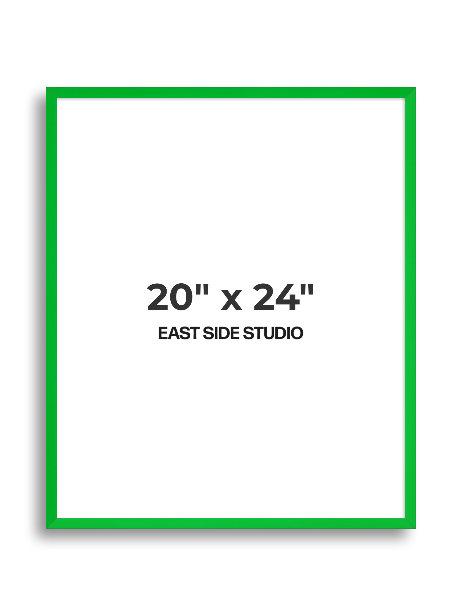 Neon Green 20" x 24" picture frame