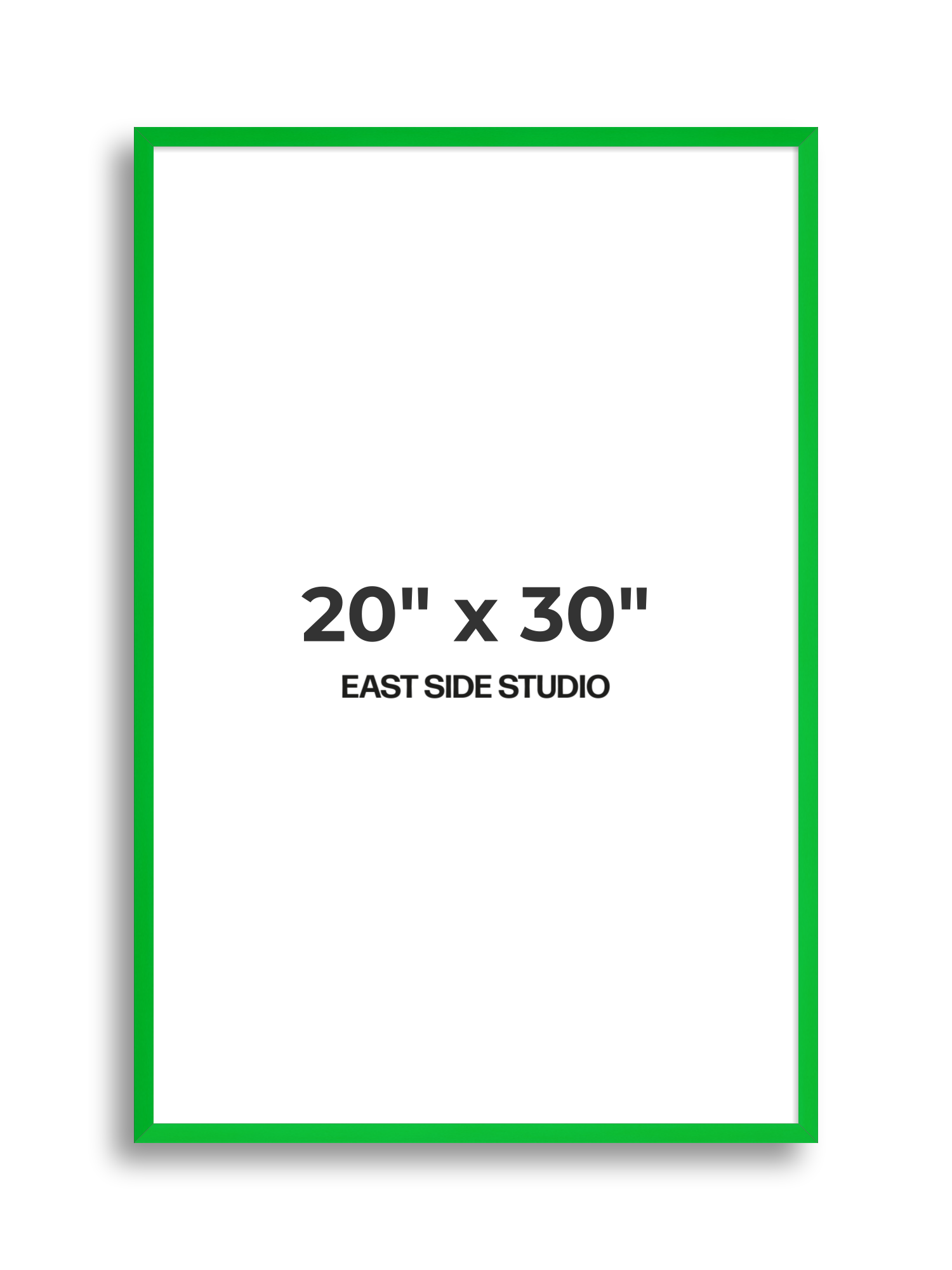 Neon Green 20" x 30" picture frame