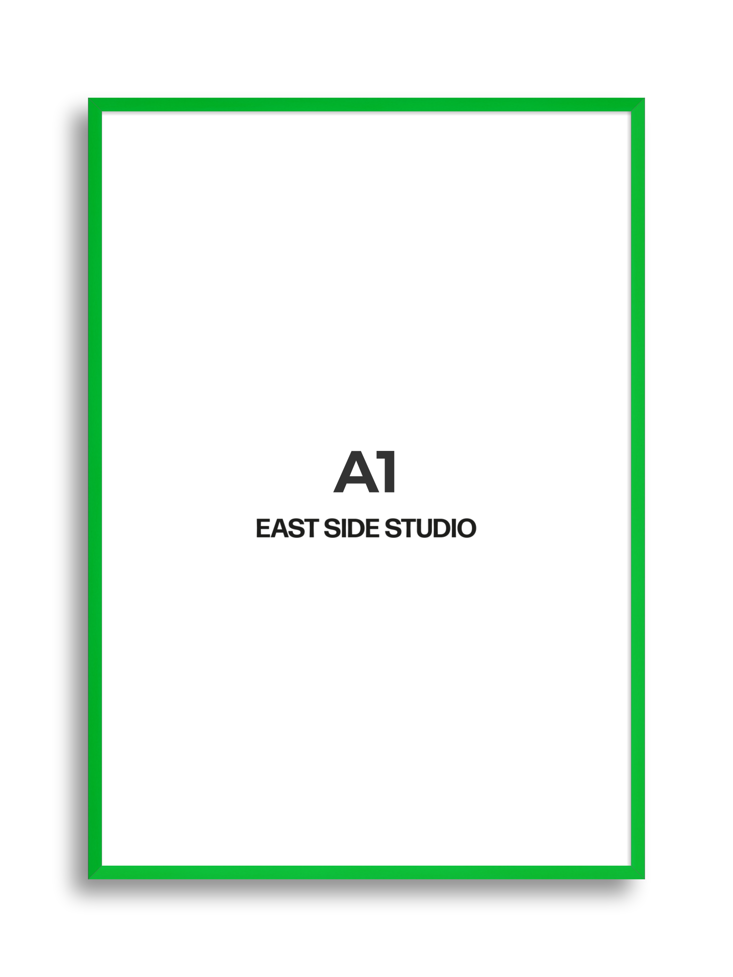 Neon Green A1 picture frame