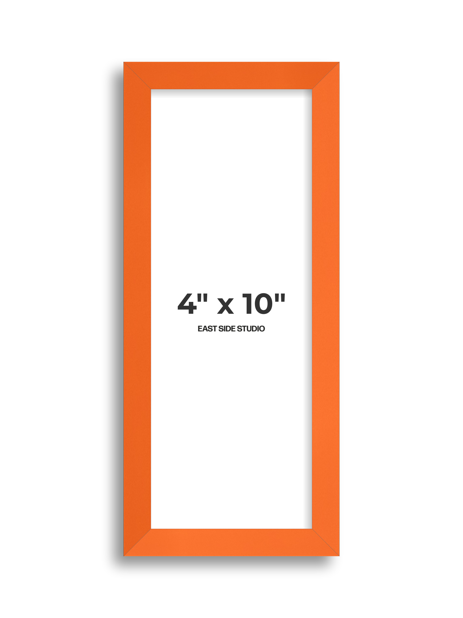 Neon Orange 4" x 10" picture frame