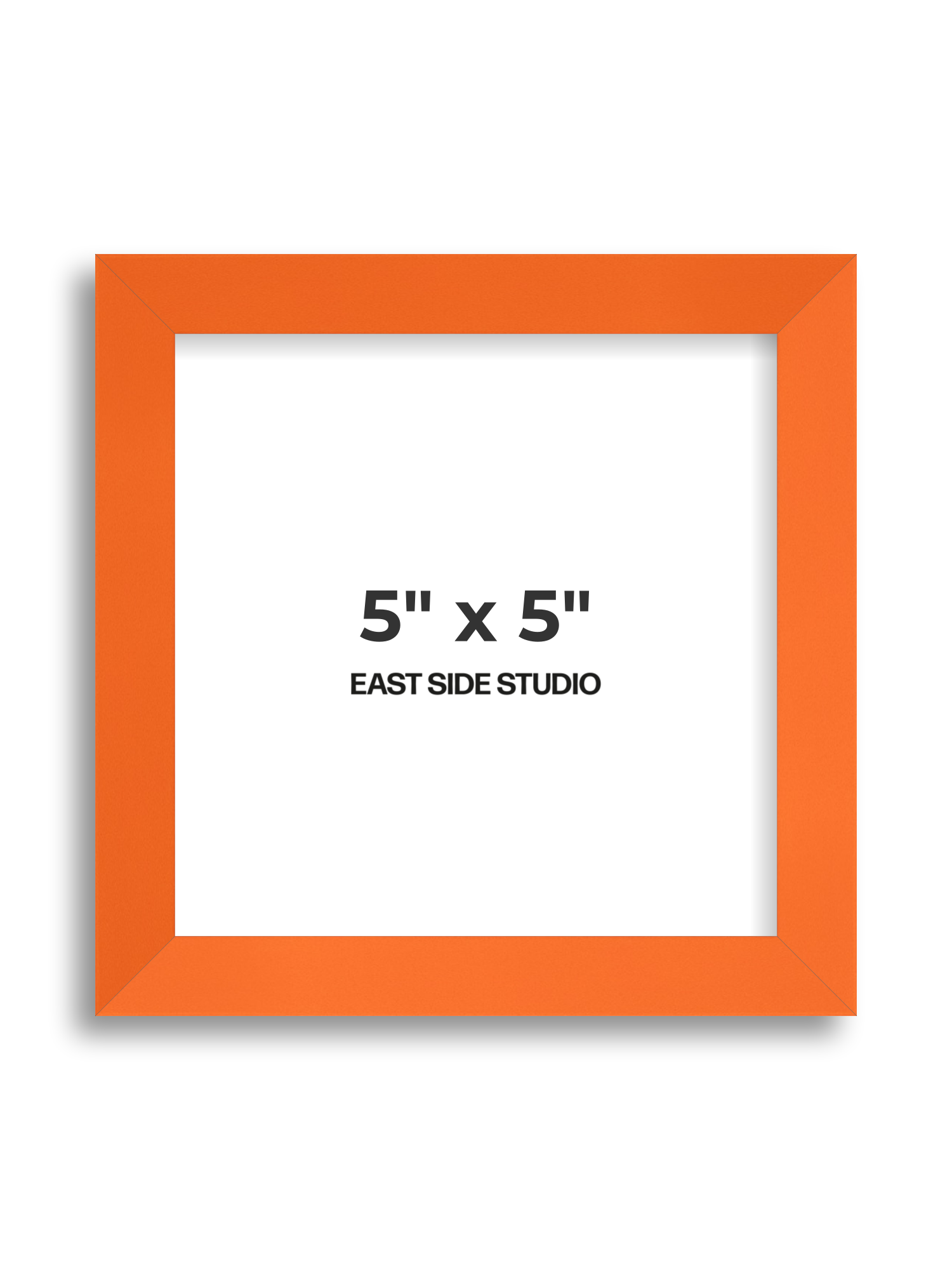 Neon Orange 5" x 5" picture frame