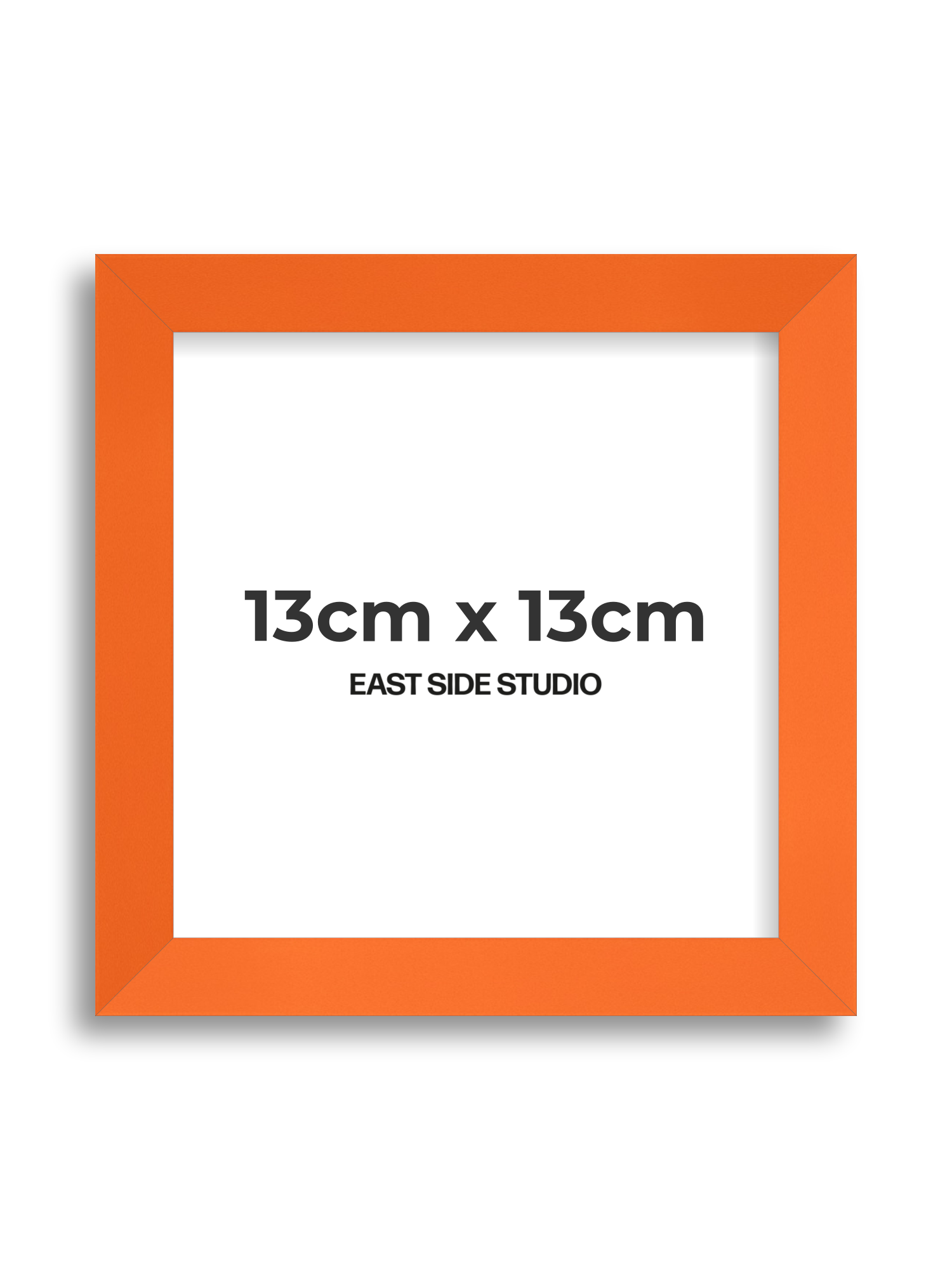 Neon Orange 13cm x 13cm picture frame