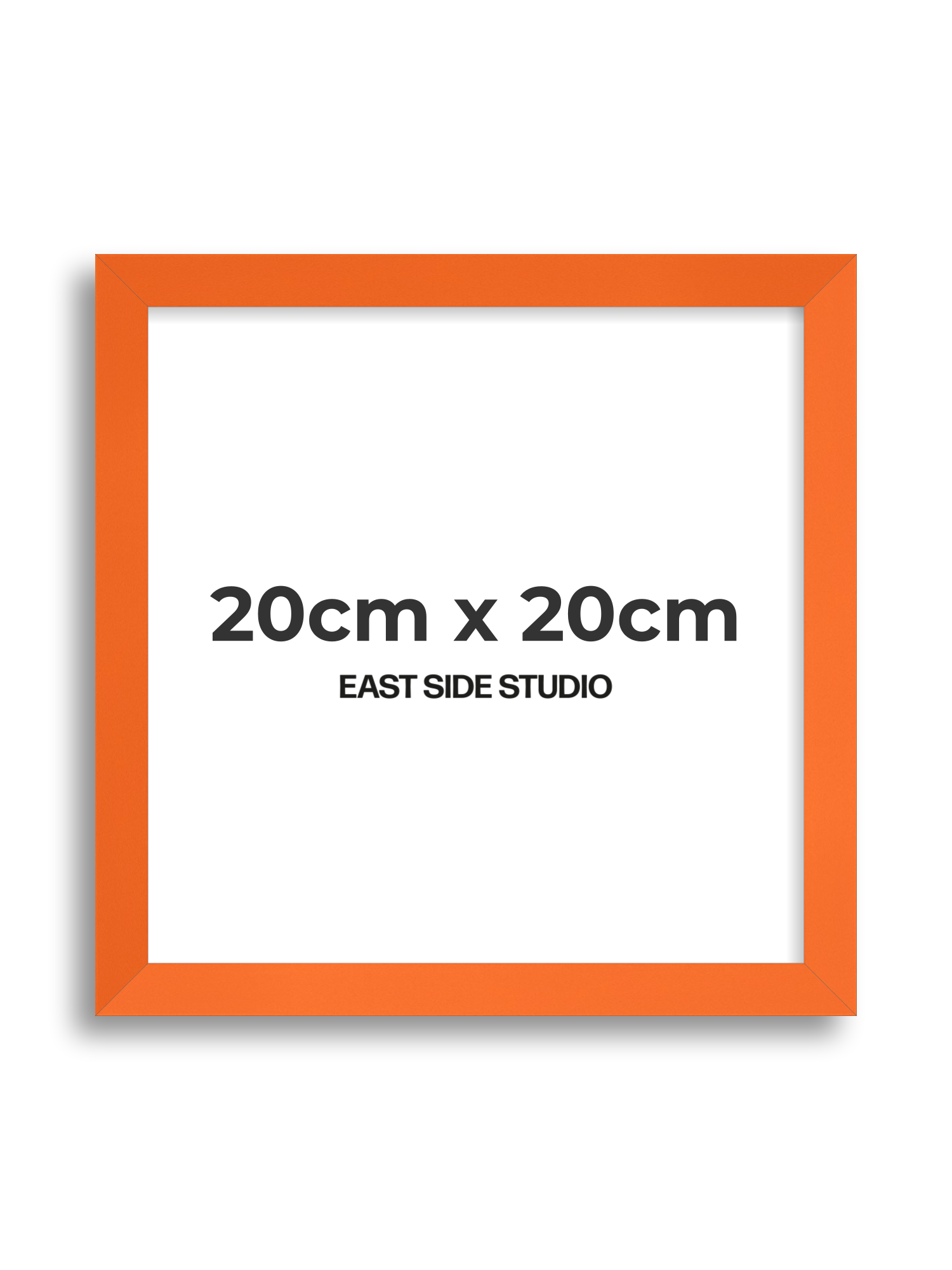 Neon Orange 20cm x 20cm picture frame