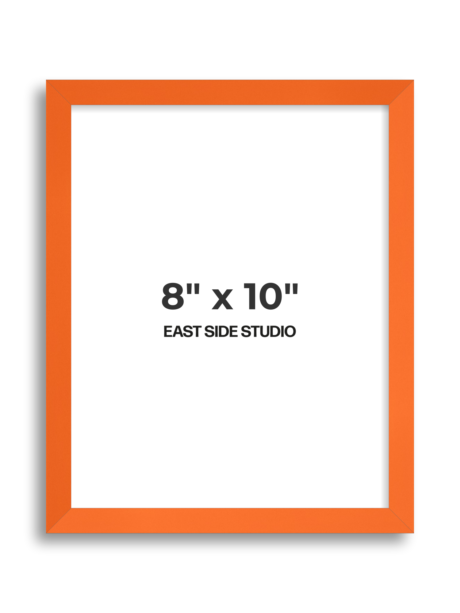 Neon Orange 8" x 10" picture frame