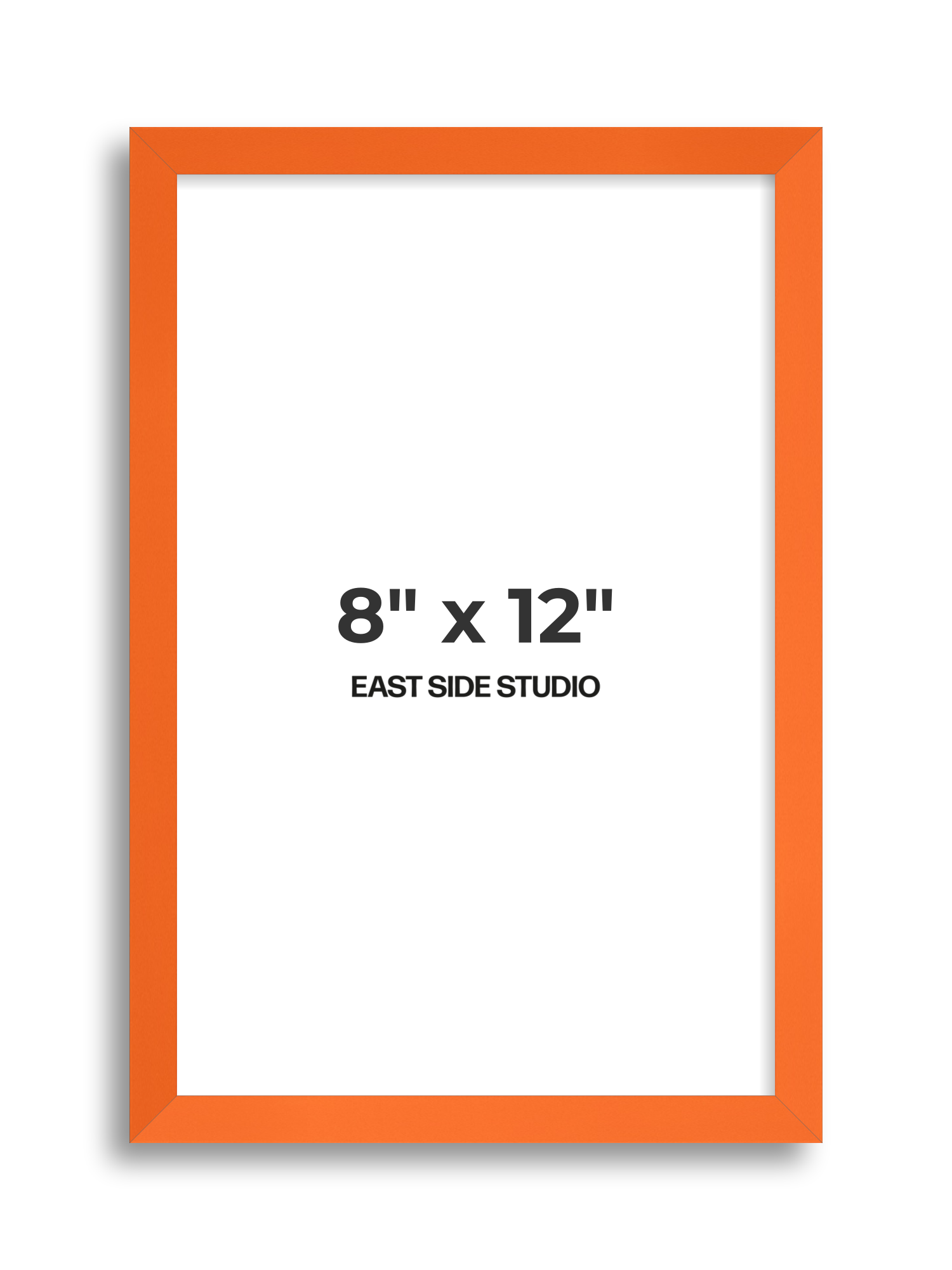 Neon Orange 8" x 12" picture frame
