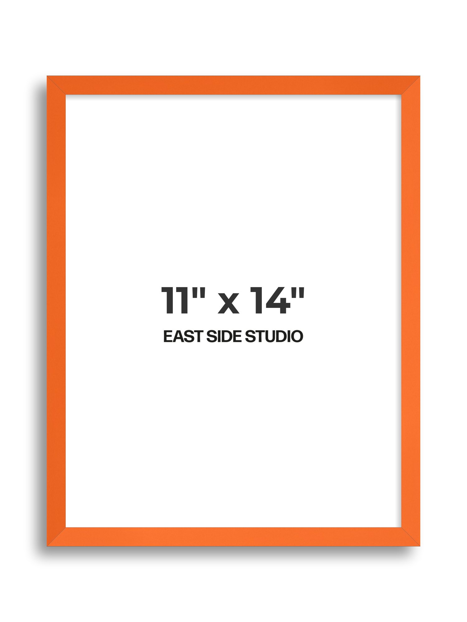 Neon Orange 11" x 14" picture frame