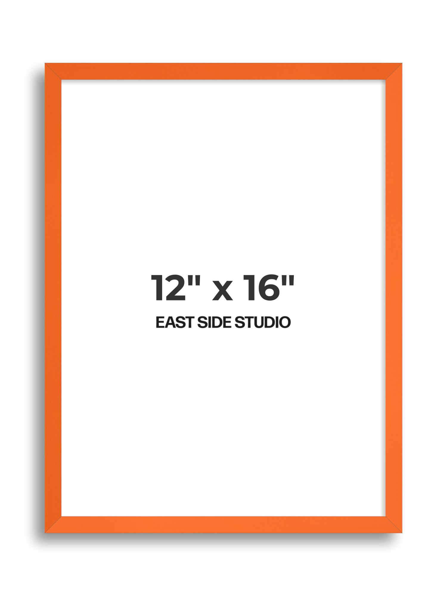 Neon Orange 12" x 16" picture frame