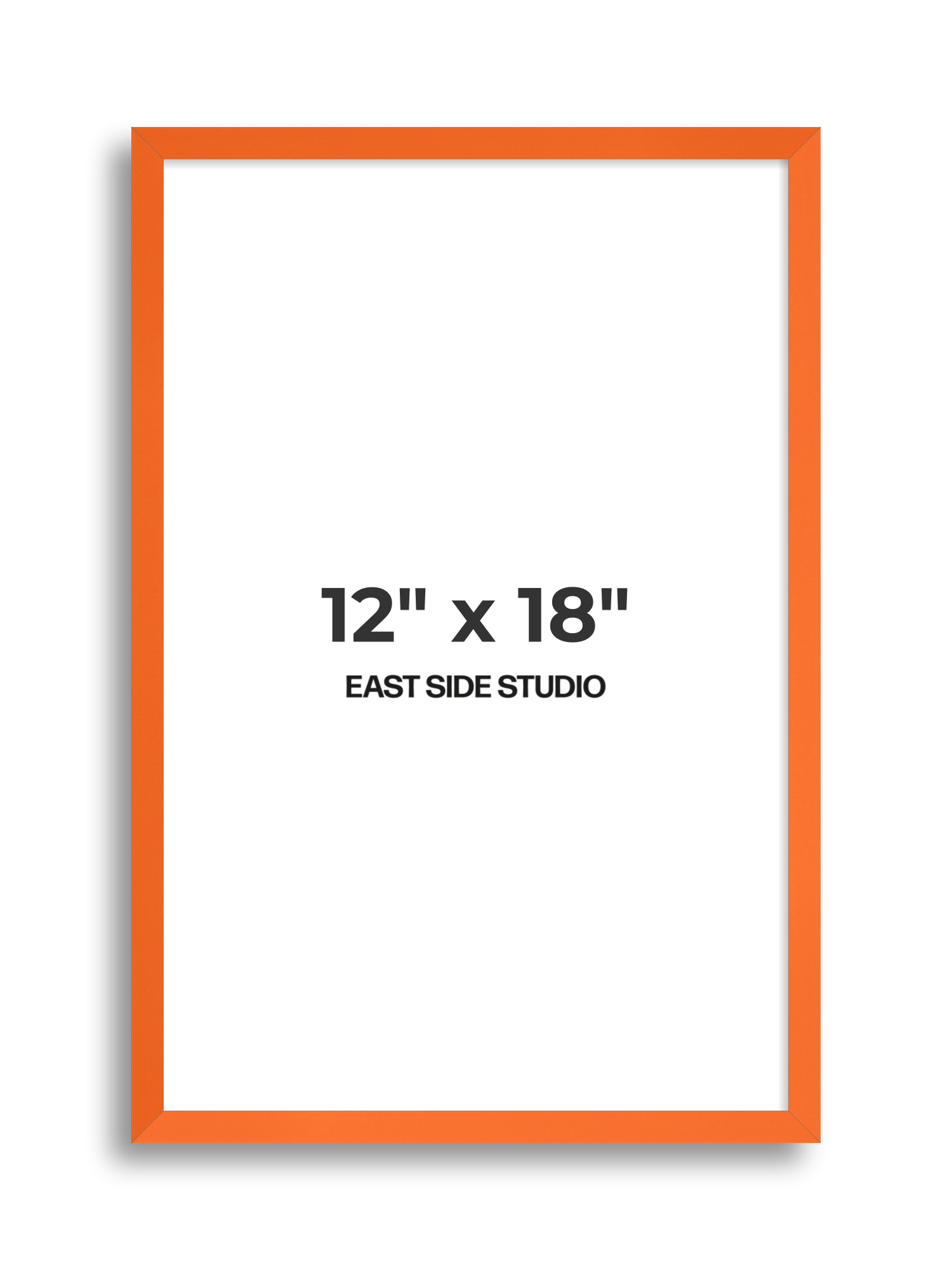 Neon Orange 12" x 18" picture frame